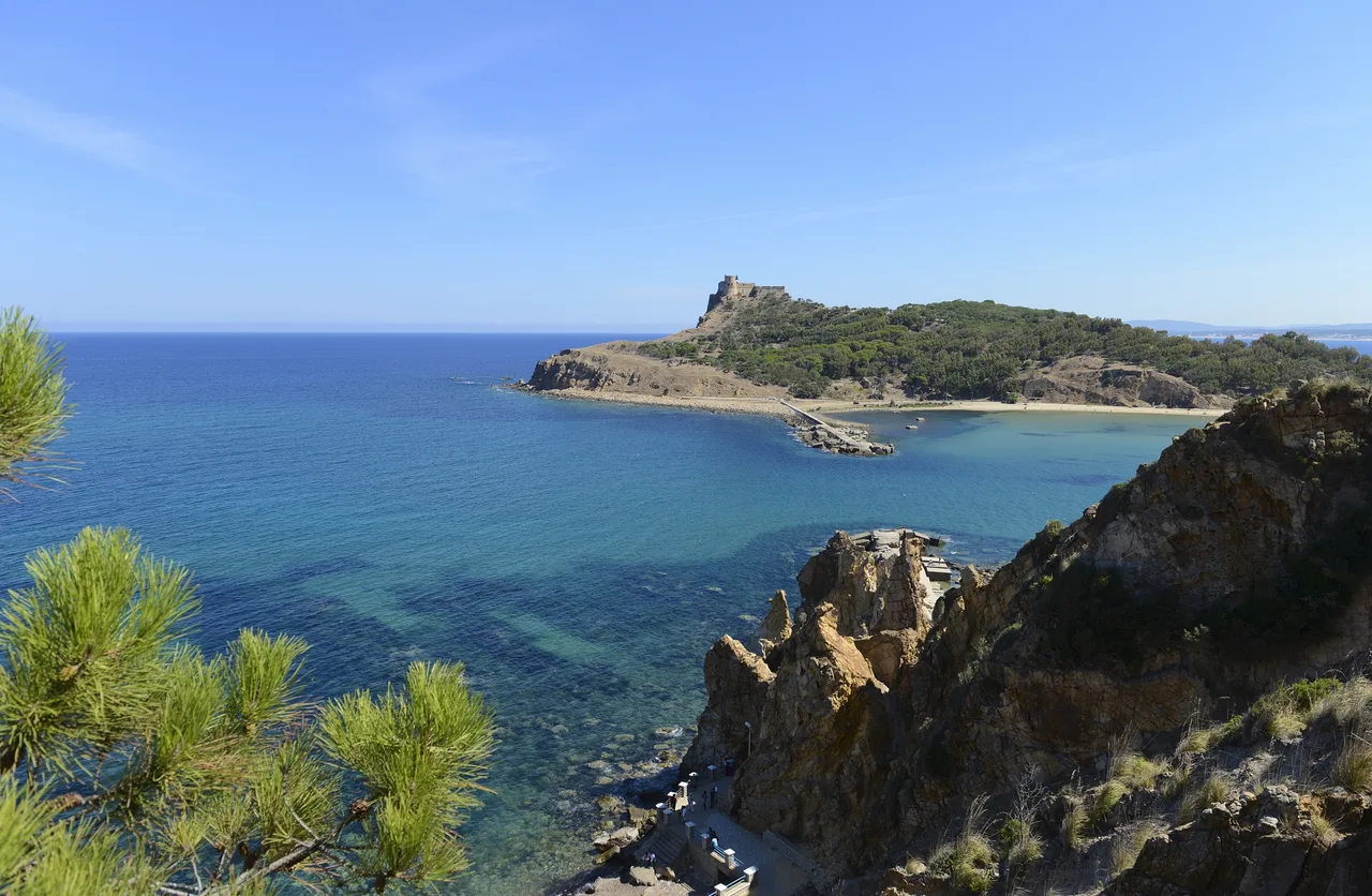 Tabarka, Tunisia - Dramatic rocky coastline, coral reefs, and the stunning Khroumirie mountains.