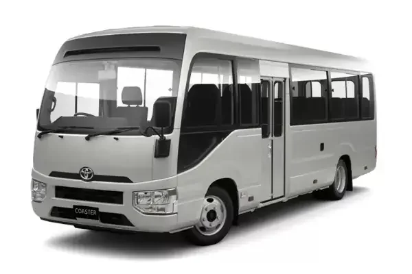 Toyota Coaster — 20 passenger vehicle for Tunisia tours