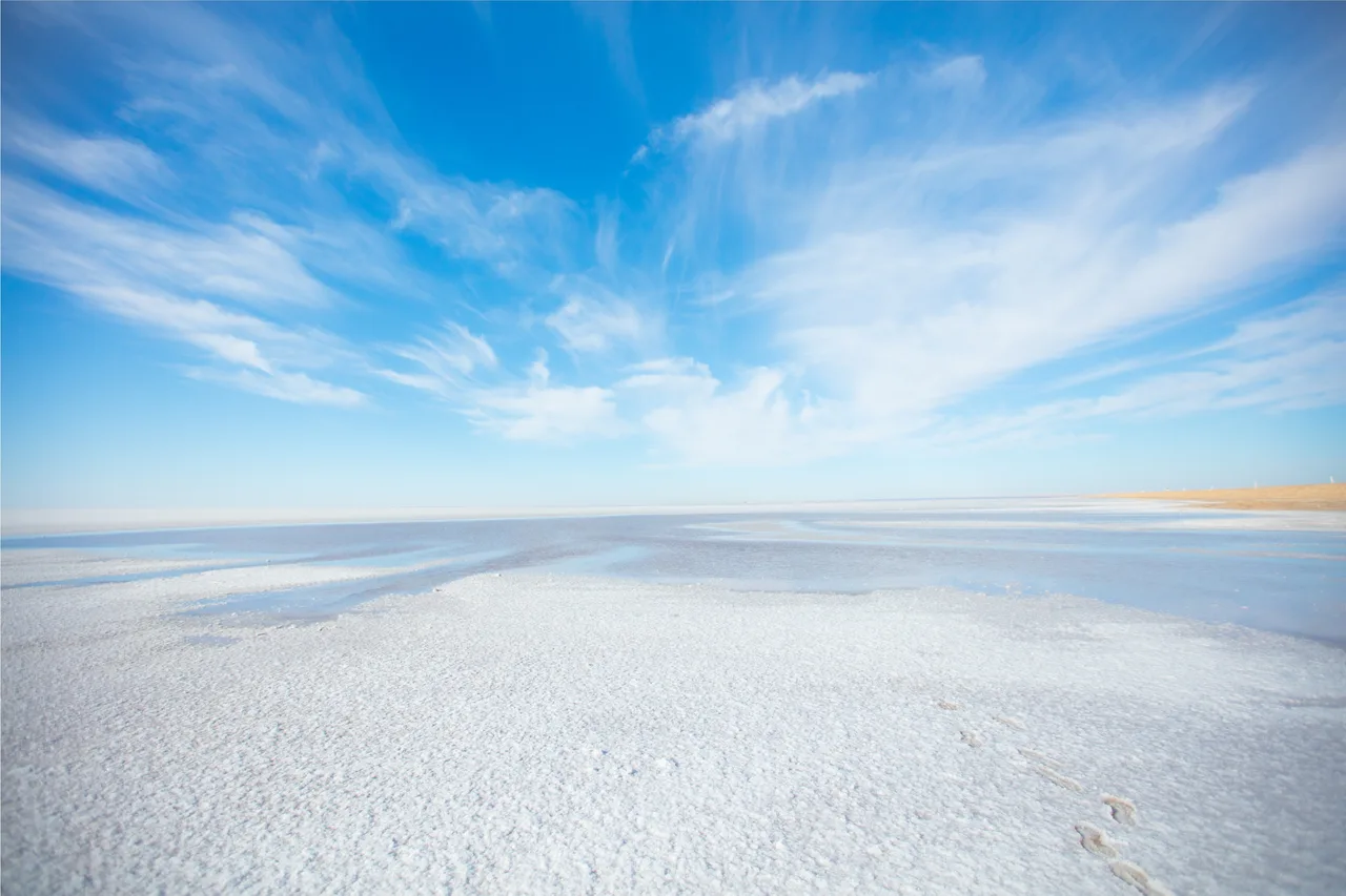 Salt flats of Chott El Jerid, Tunisia